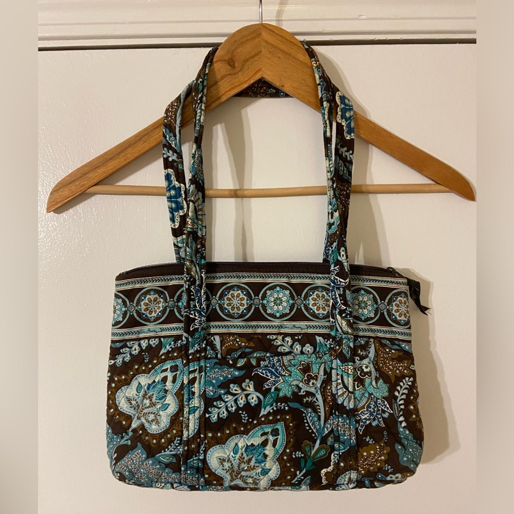EUC Vera Bradley Purse - turquoise, blue, and brown